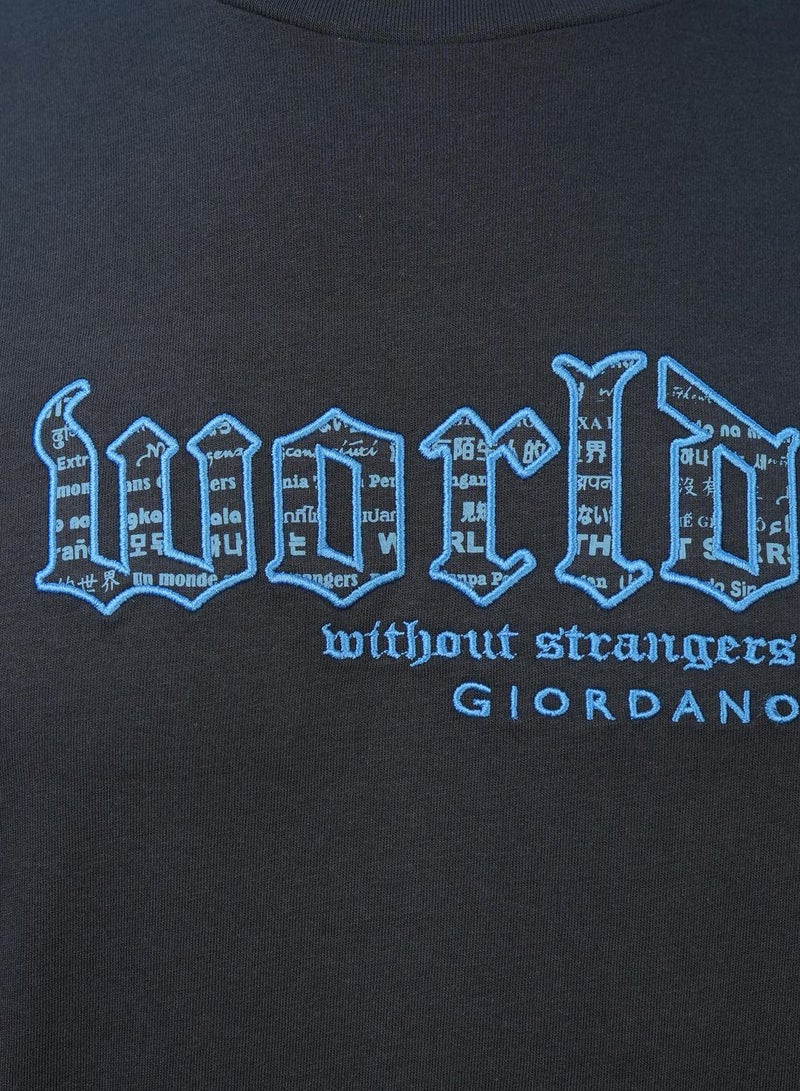 GIORDANO Men's Slim Fit Cotton Jersey Crew Neck Print Tee | WWS Graphic - Image 3